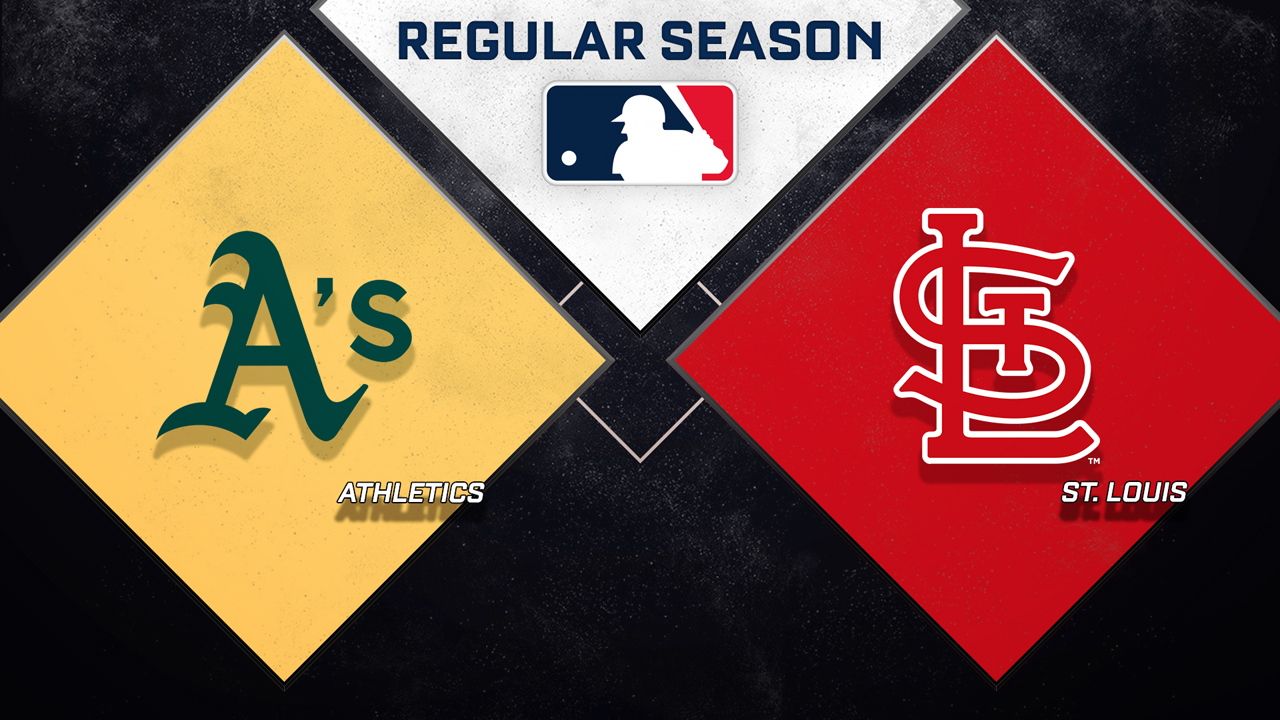 Athletics vs St. Louis Cardinals poster
