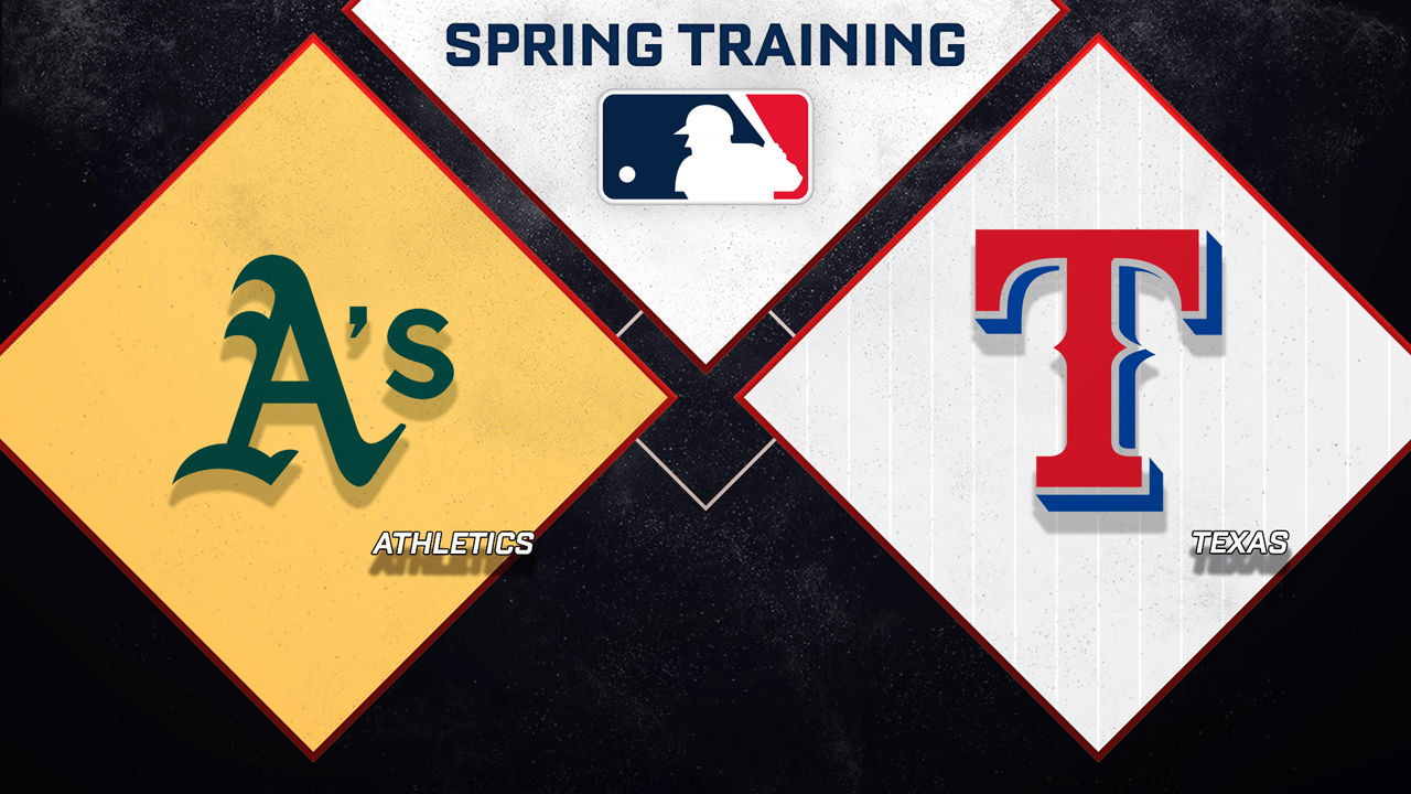 Athletics vs Texas Rangers poster