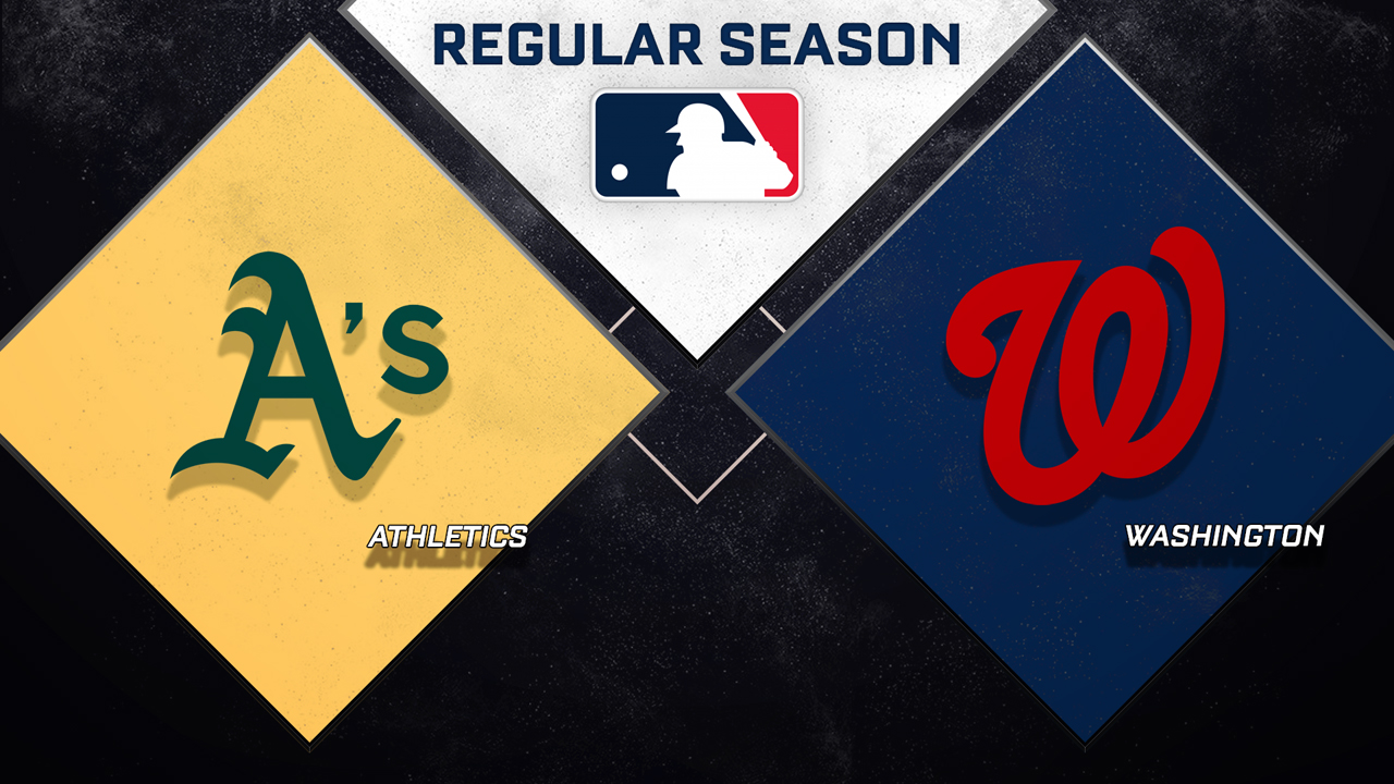 Athletics vs Washington Nationals poster
