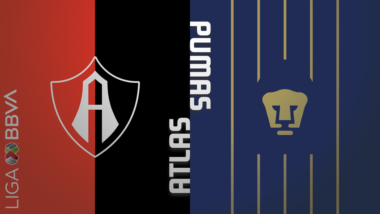 Atlas vs Pumas UNAM poster