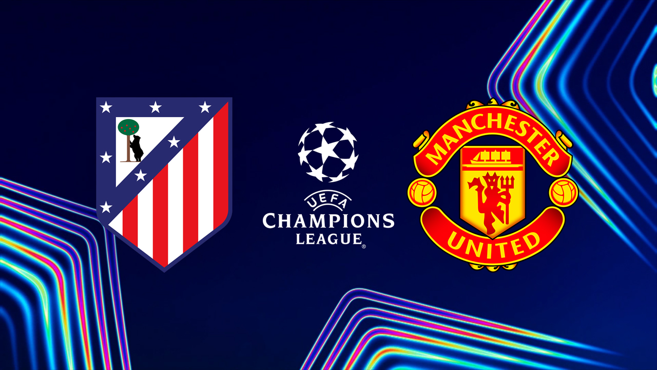 Atlético Madrid vs Manchester United poster