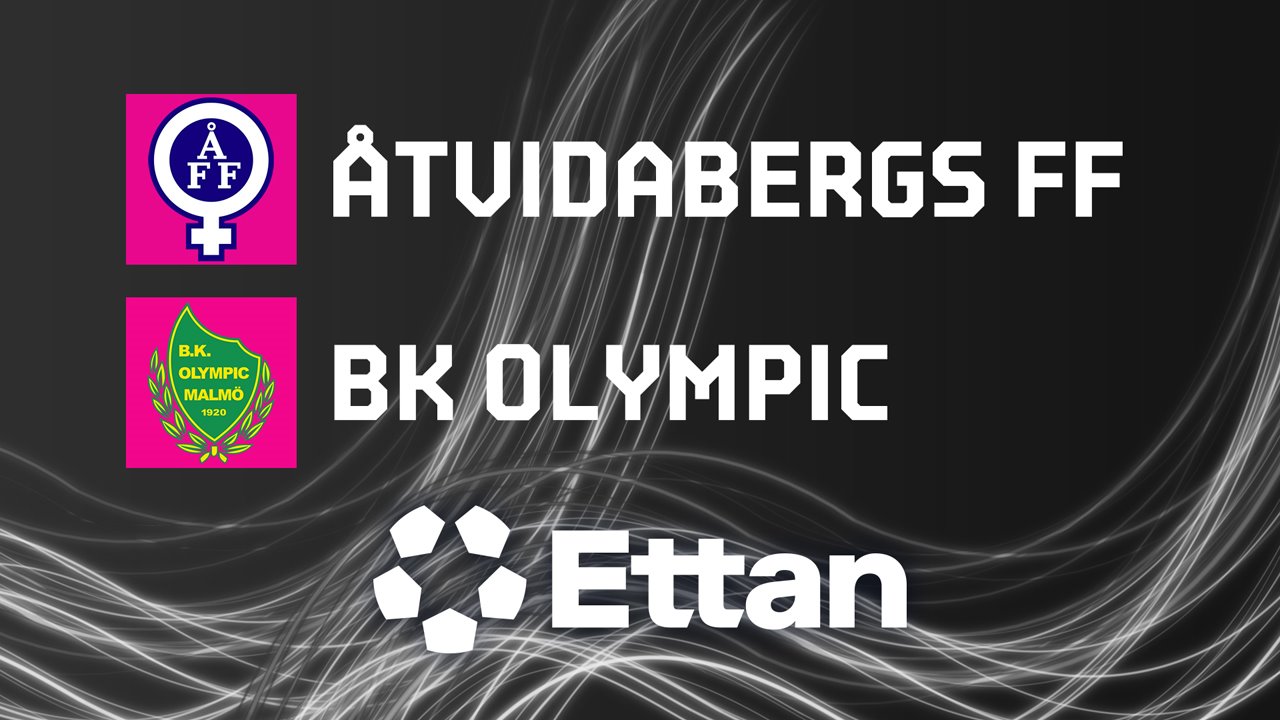 Åtvidaberg vs BK Olympic poster