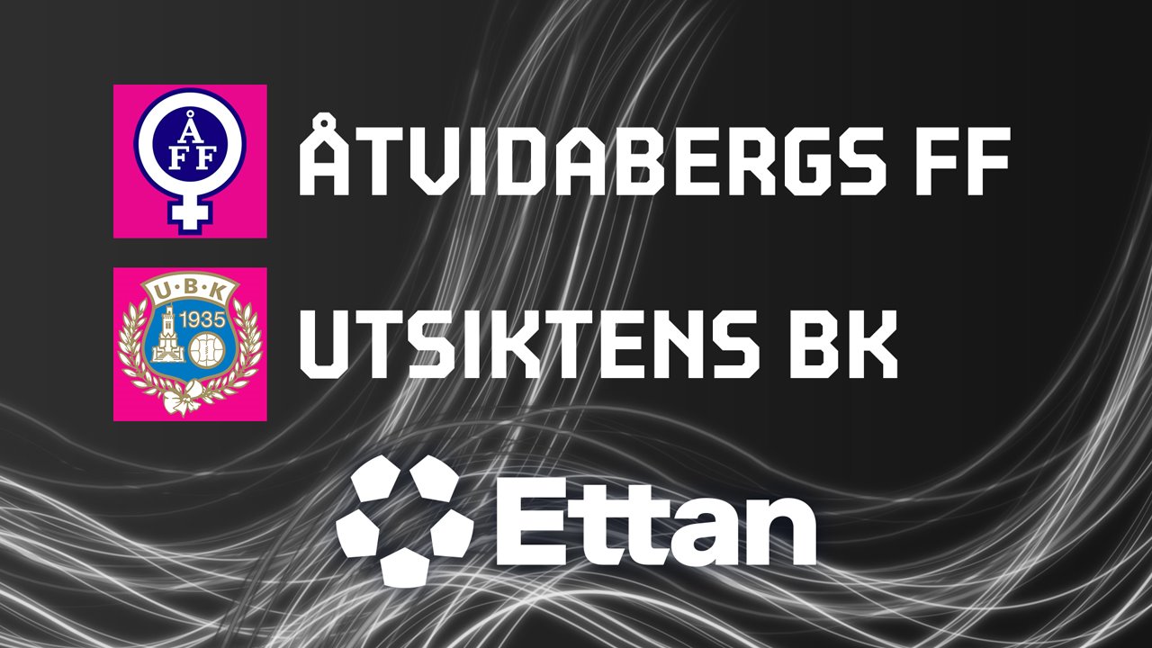 Åtvidaberg vs Utsikten poster