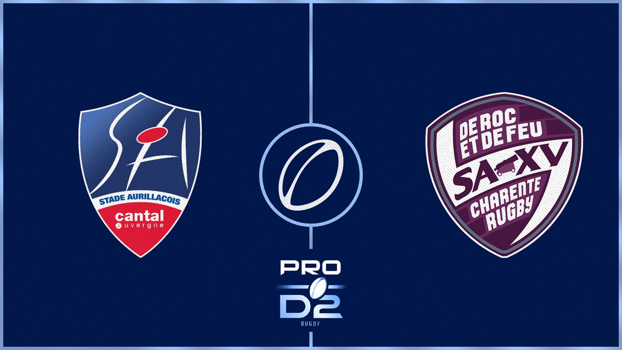 Aurillac vs Soyaux Angoulême XV Charente poster