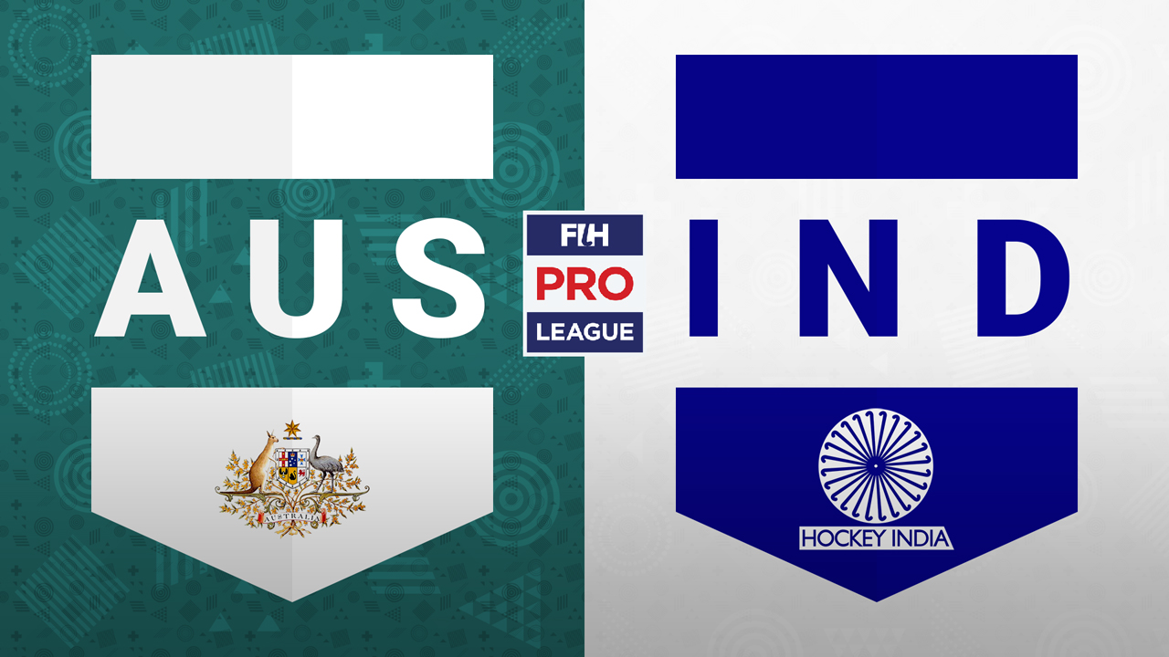 Australia Hockey vs India Hockey poster