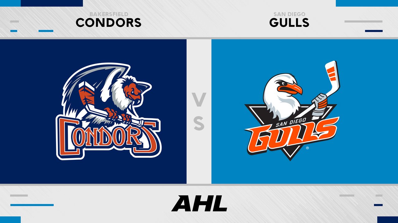 Bakersfield Condors vs San Diego Gulls poster