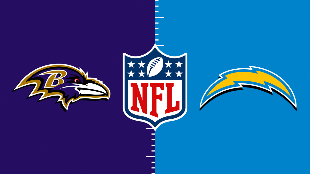 Baltimore Ravens vs Los Angeles Chargers poster