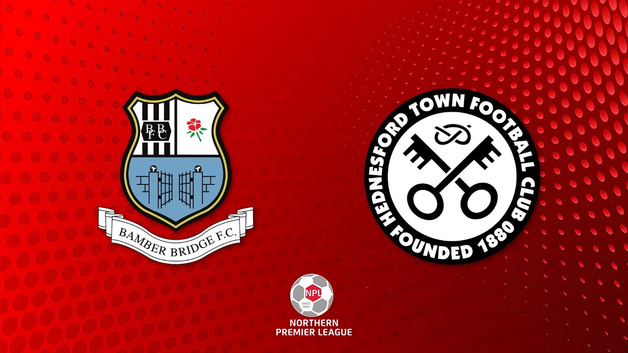 Bamber Bridge vs Hednesford Town poster