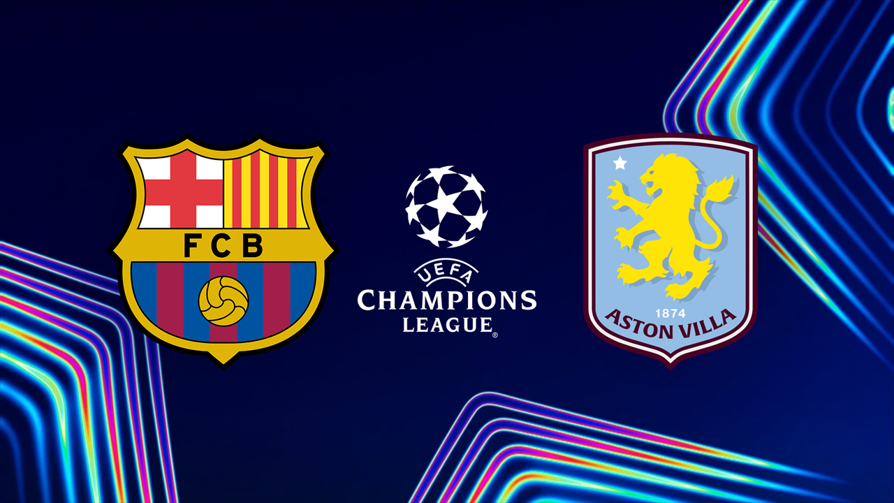 Barcelona vs Aston Villa poster