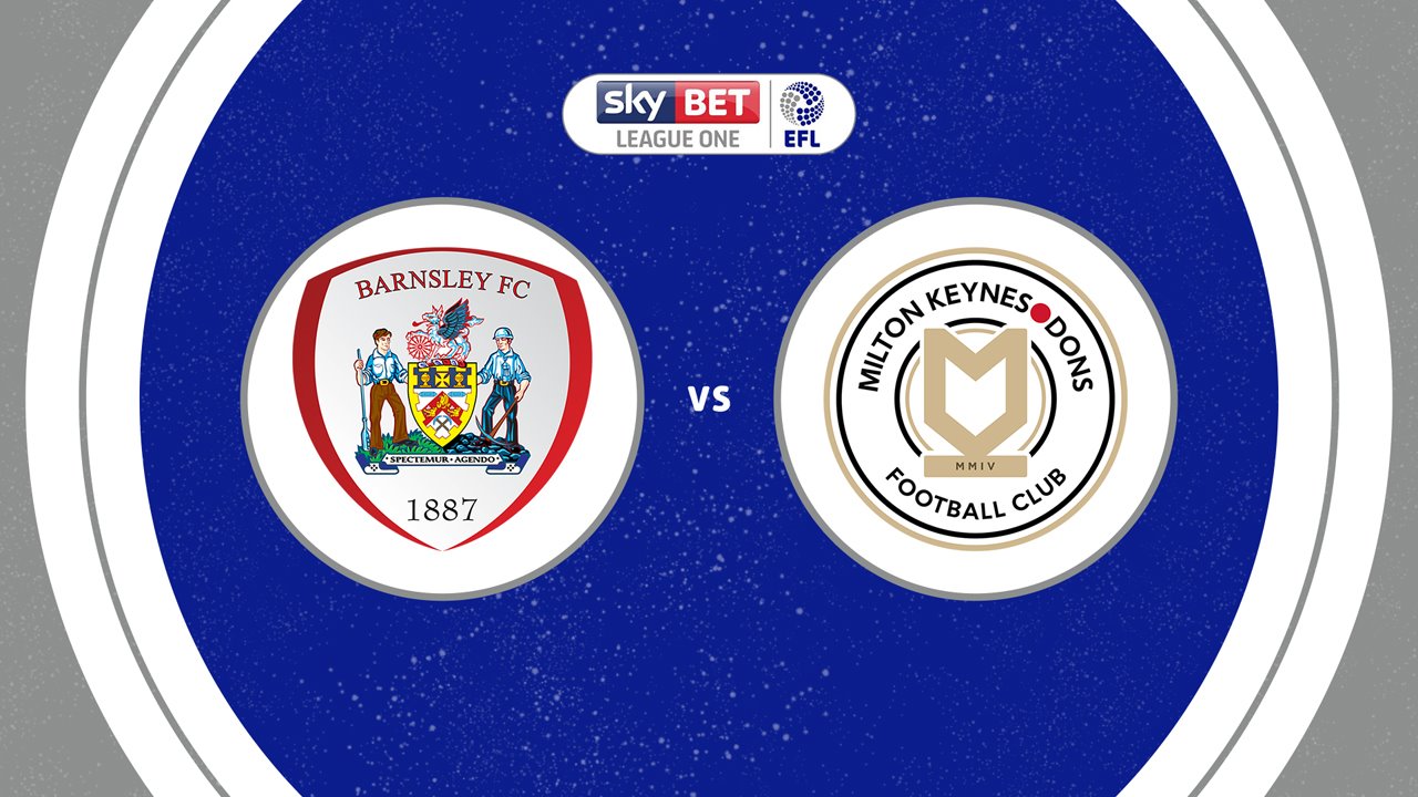 Barnsley vs Milton Keynes Dons poster