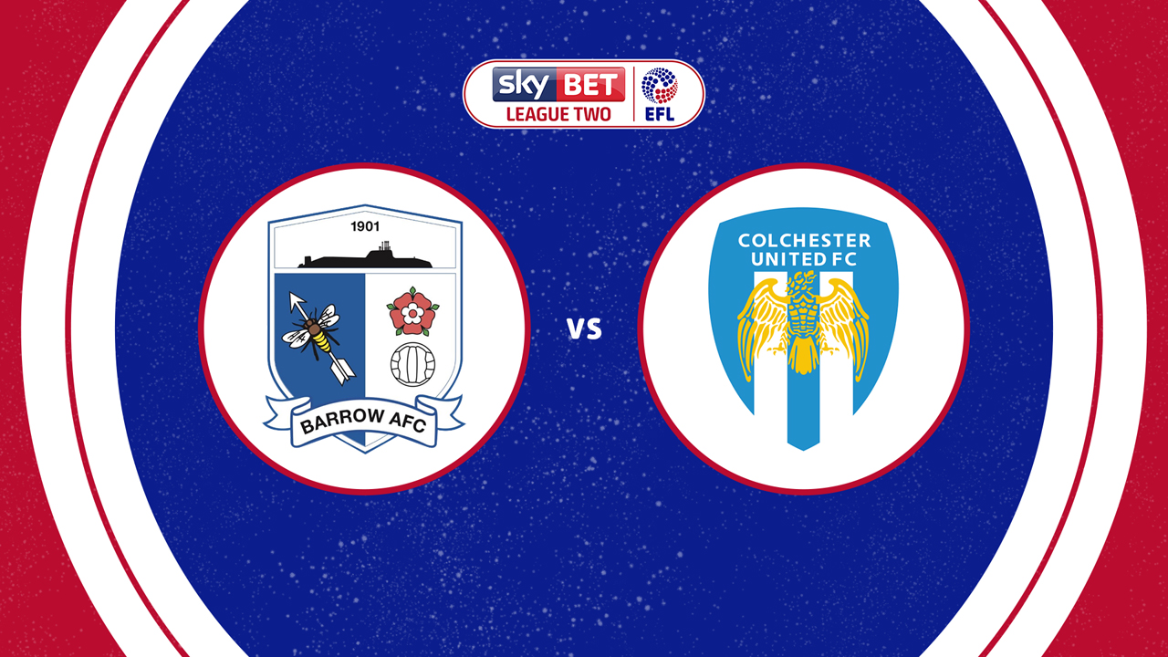 Barrow vs Colchester United poster