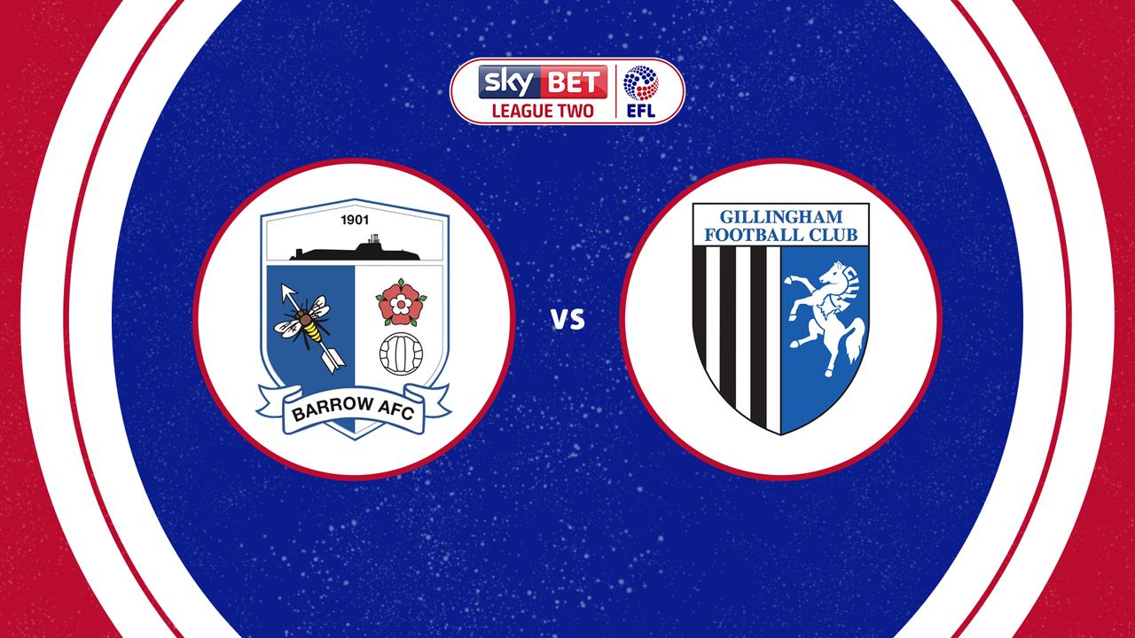 Barrow vs Gillingham poster
