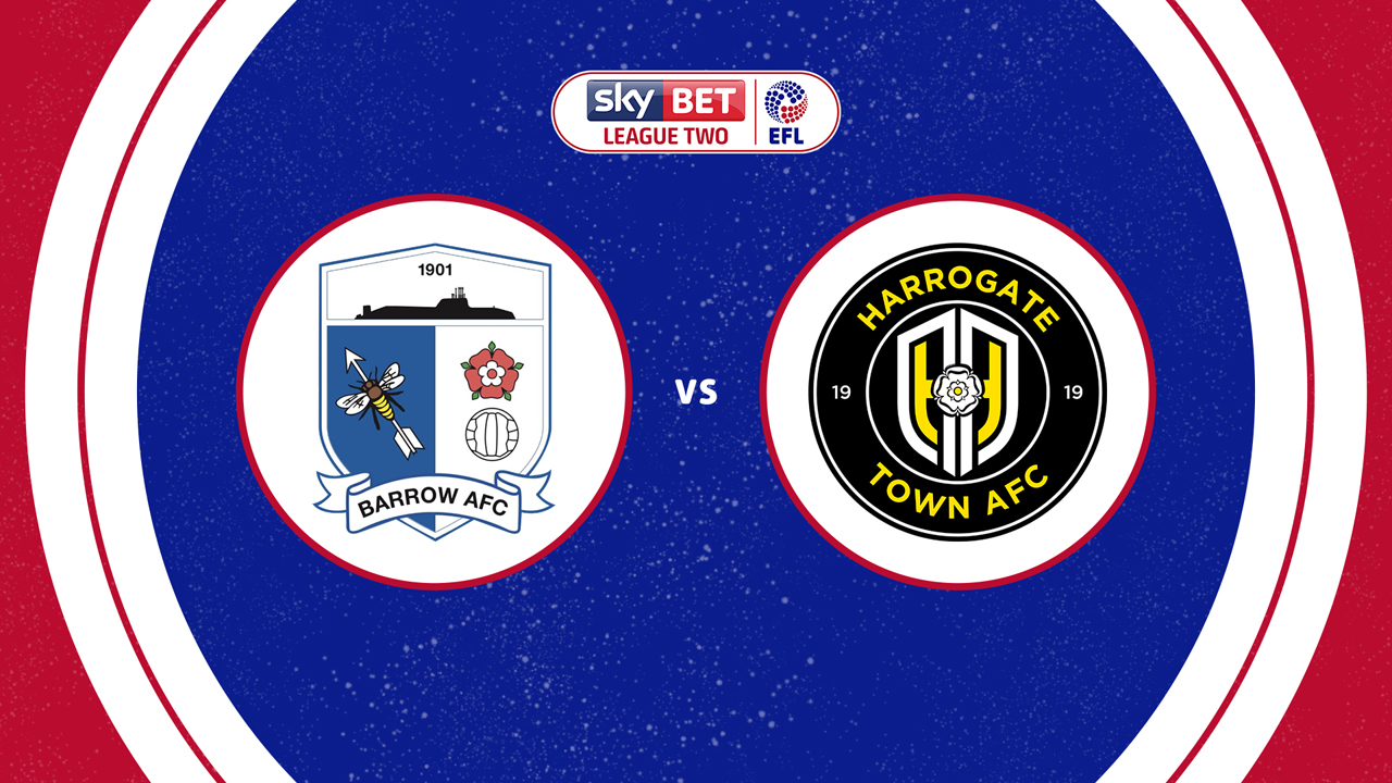 Barrow vs Harrogate Town poster
