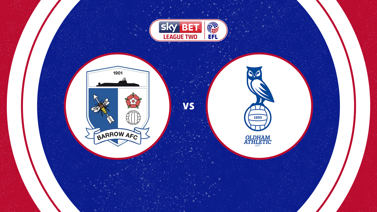 Barrow vs Oldham Athletic poster