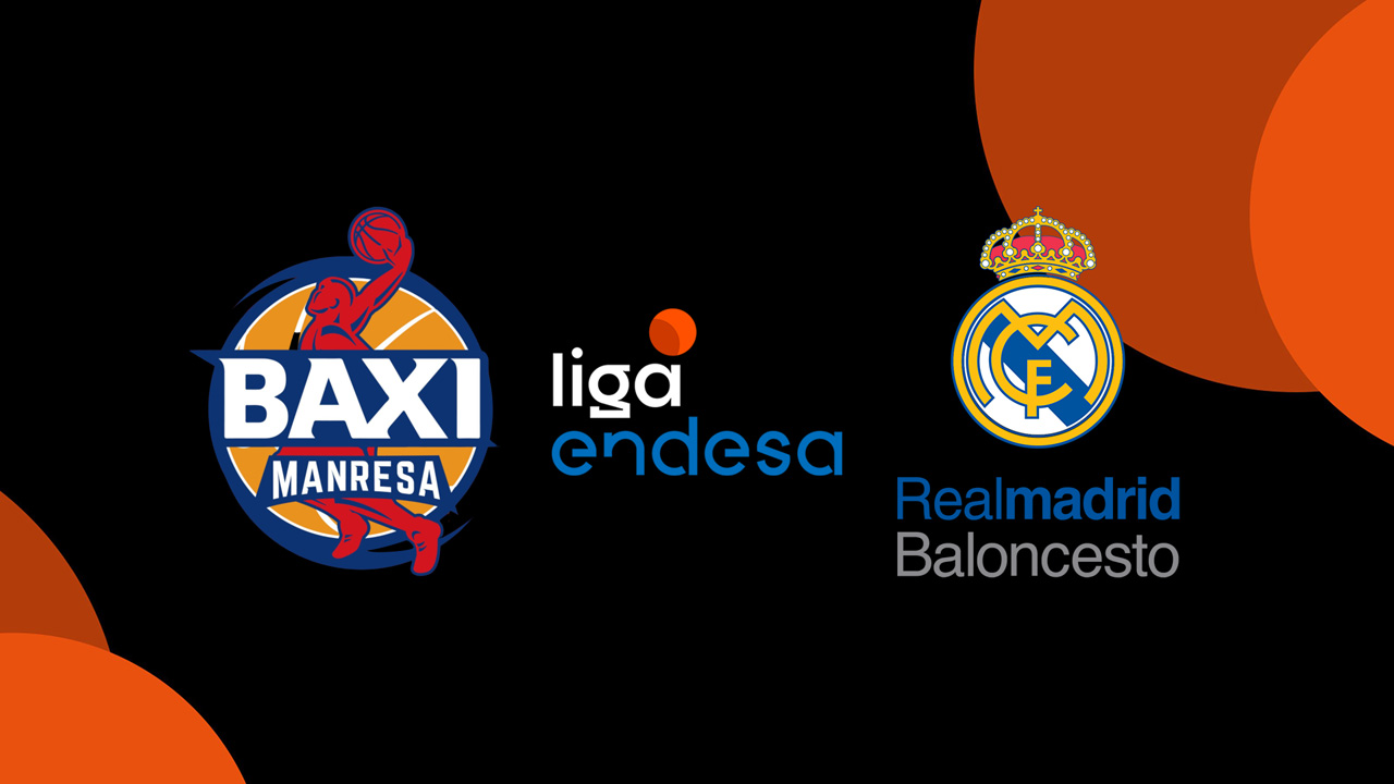 Basquet Manresa vs Real Madrid Baloncesto poster