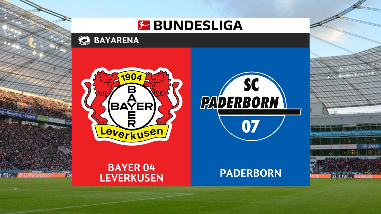 Bayer Leverkusen vs Paderborn poster
