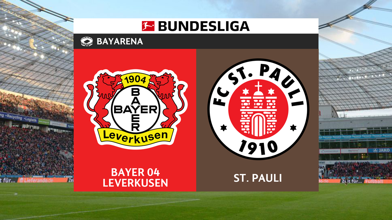 Bayer Leverkusen vs St Pauli poster