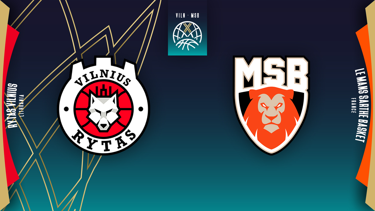 BC Lietuvos rytas vs Le Mans Sarthe Basket poster
