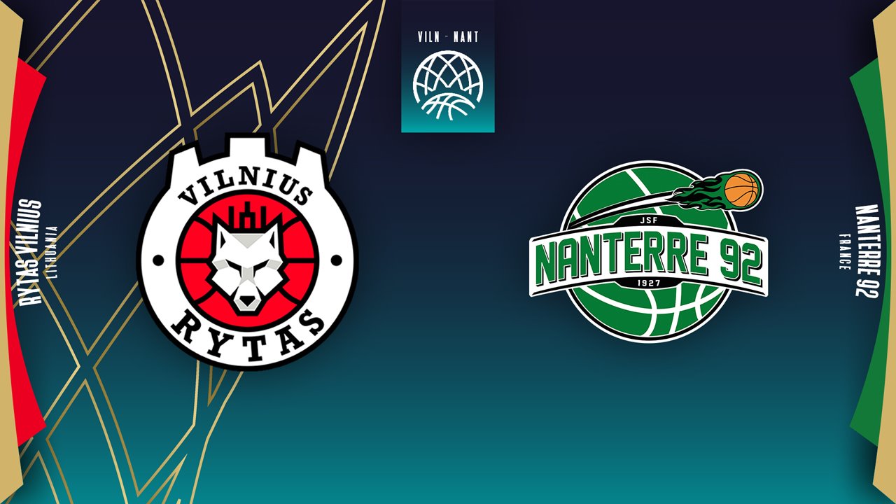 BC Lietuvos rytas vs Nanterre poster