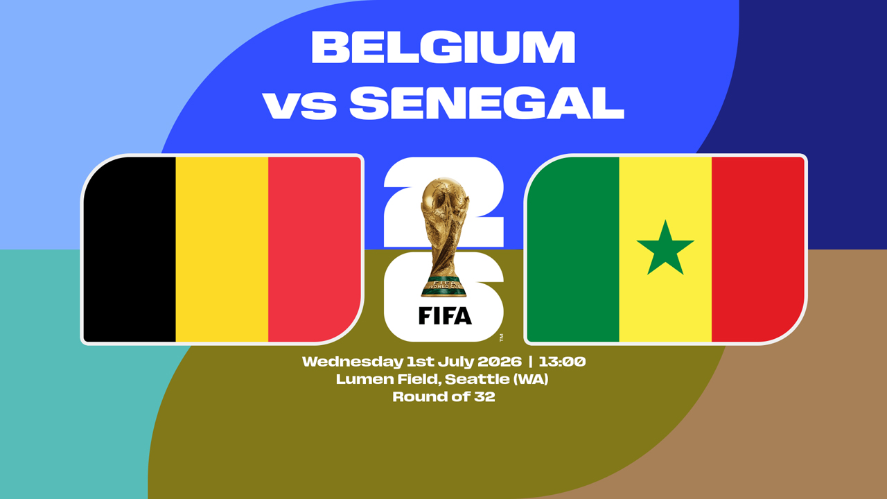 Belgium vs Senegal poster