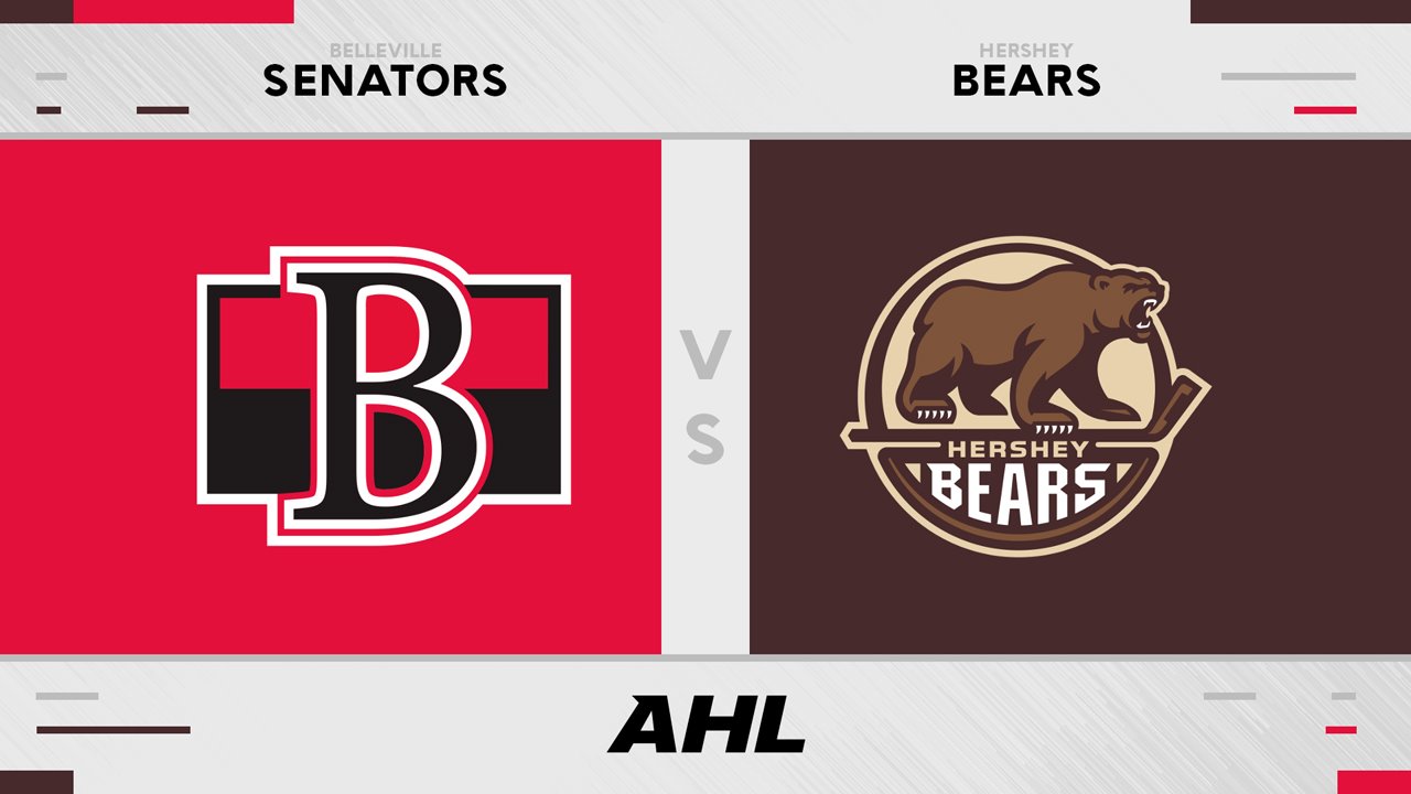 Belleville Senators vs Hershey Bears poster