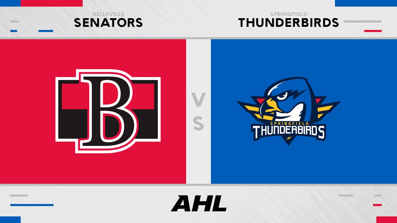 Belleville Senators vs Springfield Thunderbirds poster