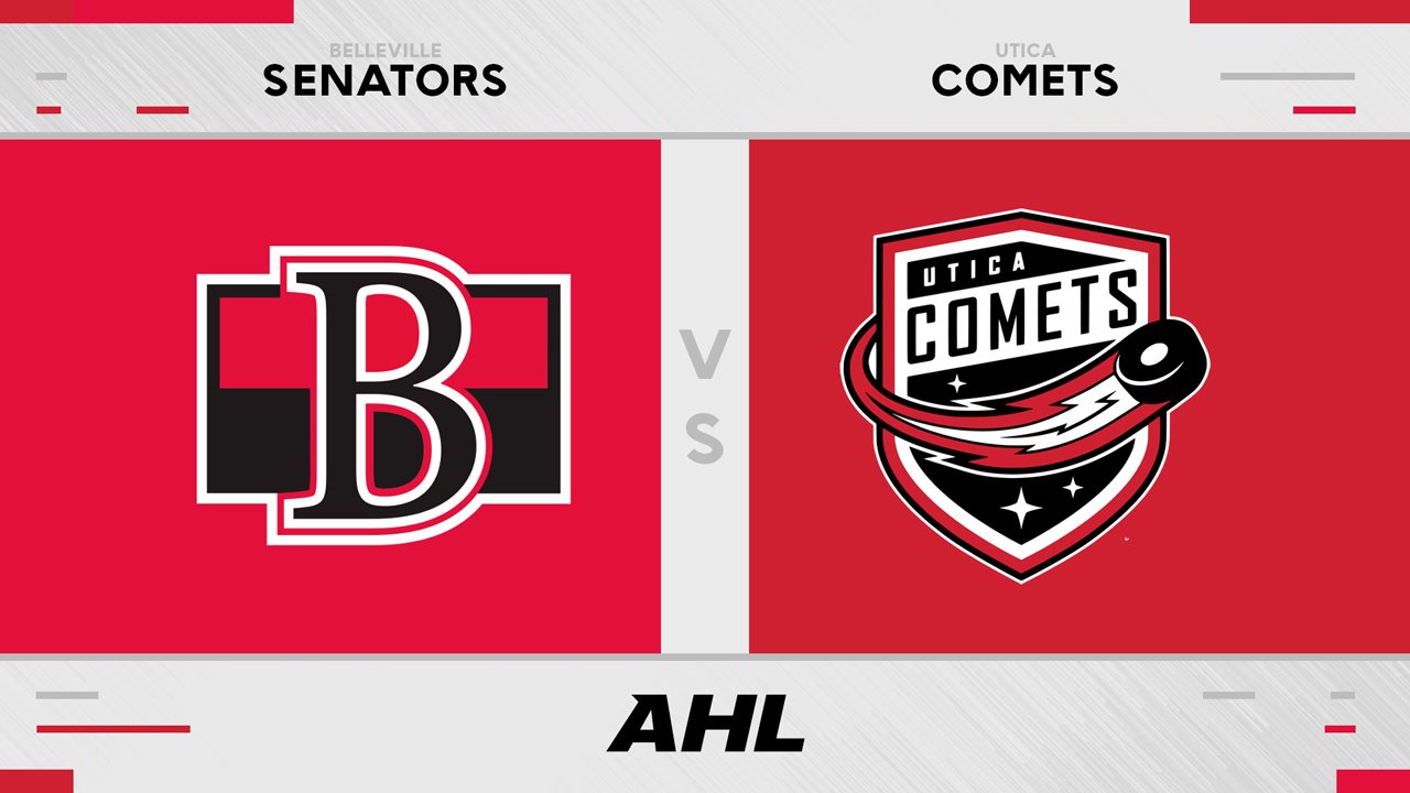 Belleville Senators vs Utica Comets poster