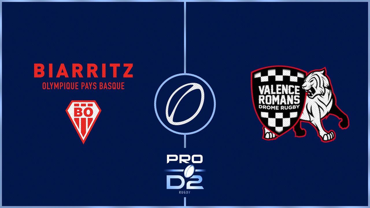 Biarritz Olympique vs Valence Romans Drôme Rugby poster