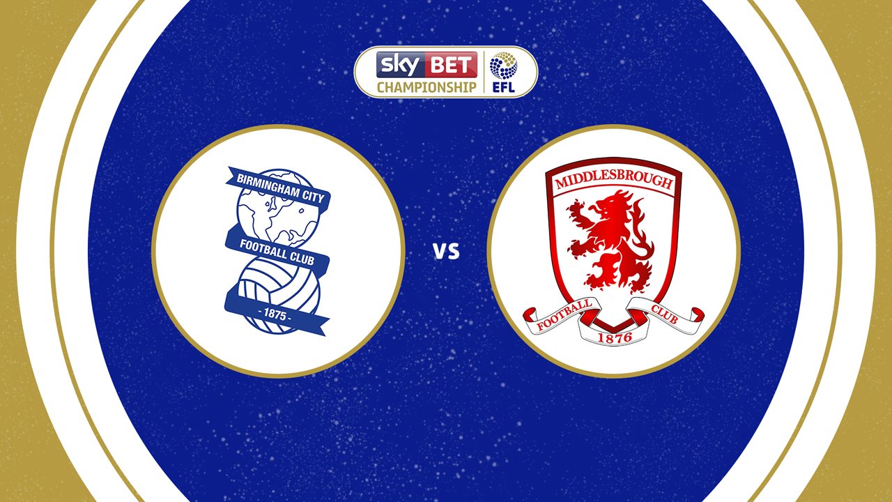 Birmingham City vs Middlesbrough poster