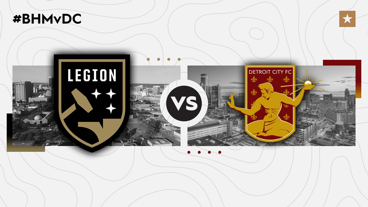 Birmingham Legion vs Detroit City FC poster