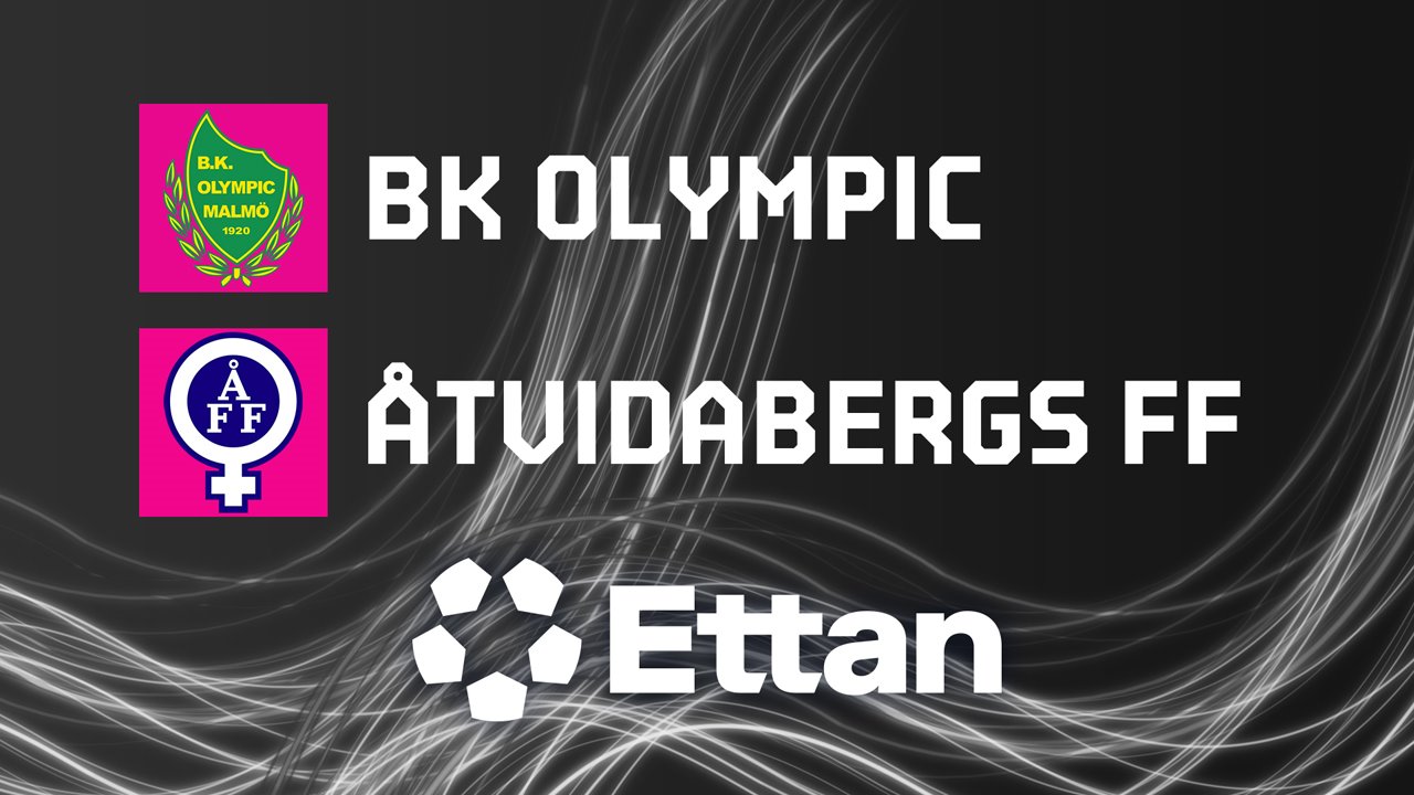BK Olympic vs Åtvidaberg poster