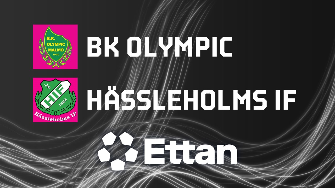 BK Olympic vs Hässleholm poster