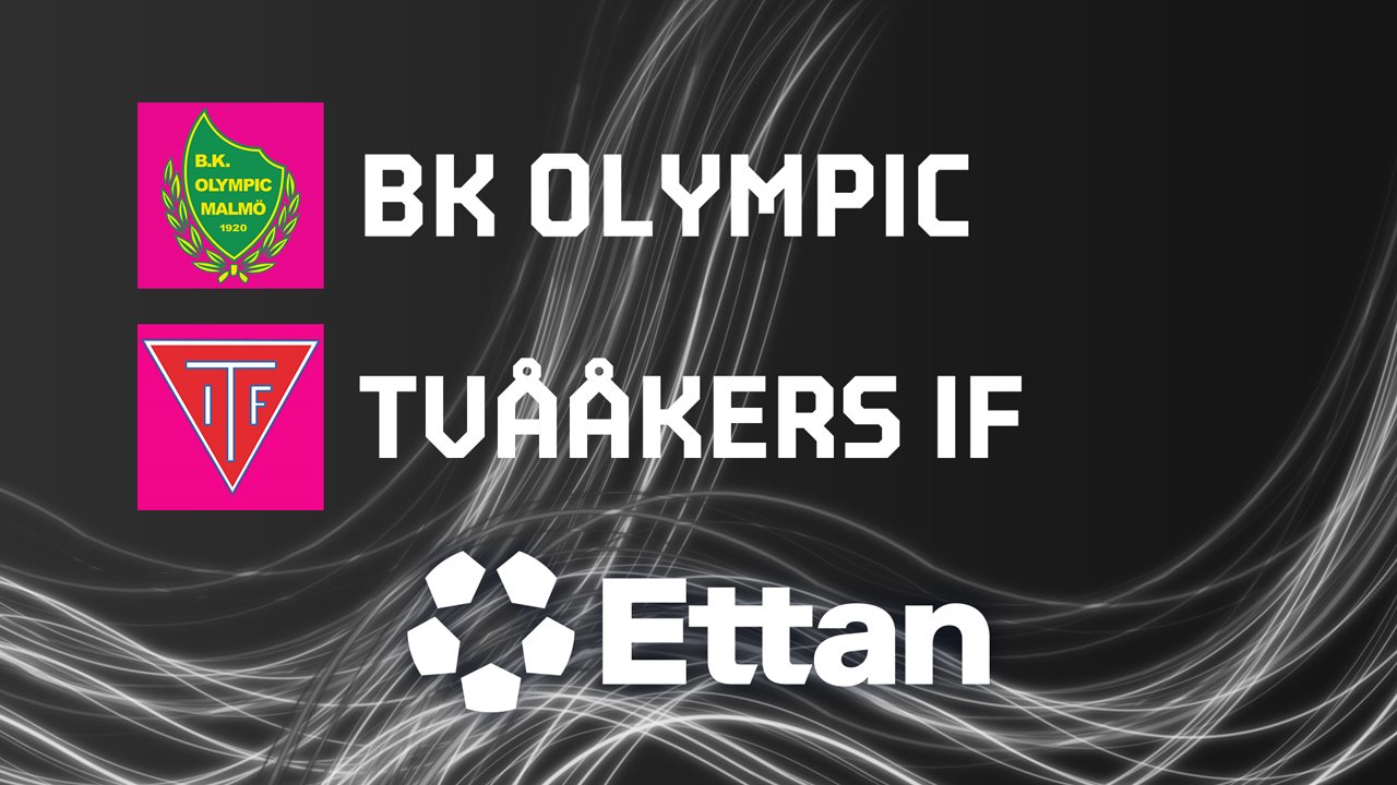 BK Olympic vs Tvååker poster