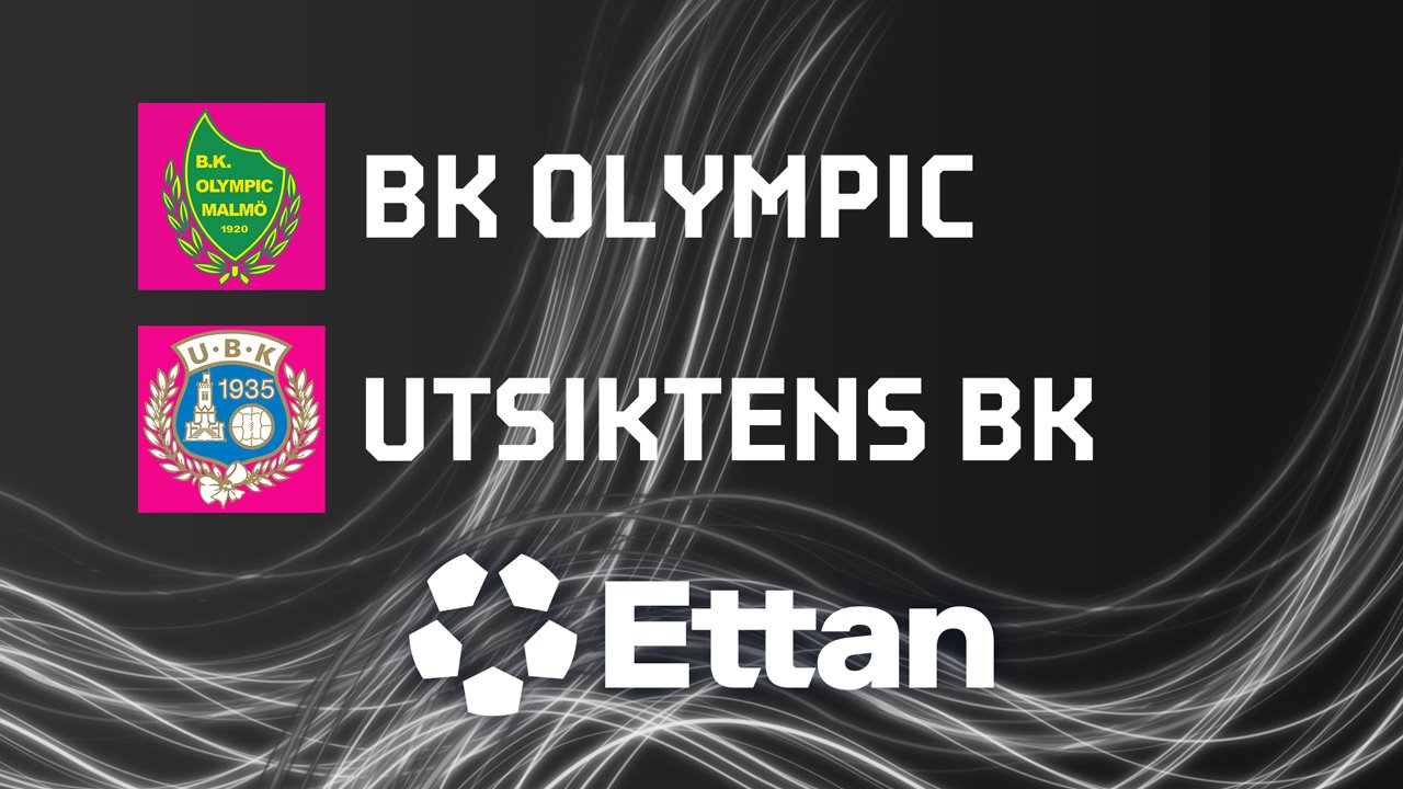 BK Olympic vs Utsikten poster