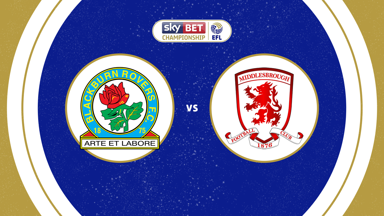 Blackburn Rovers vs Middlesbrough poster