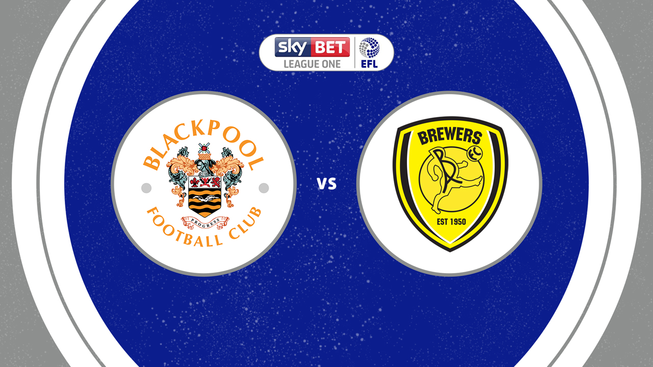 Blackpool vs Burton Albion poster