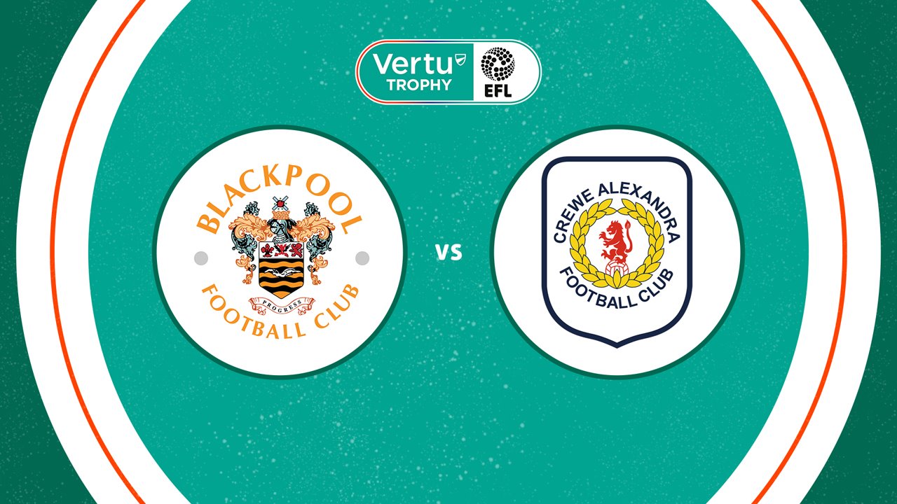 Blackpool vs Crewe Alexandra poster