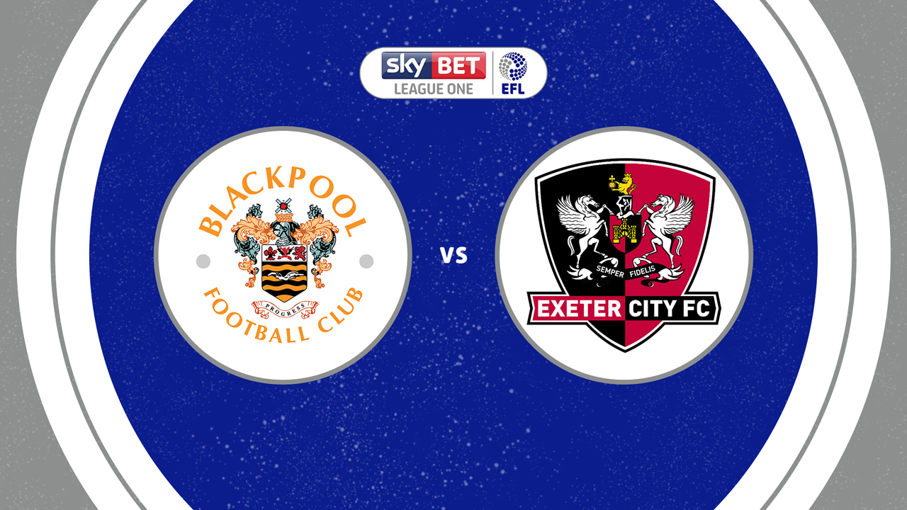 Blackpool vs Exeter City poster