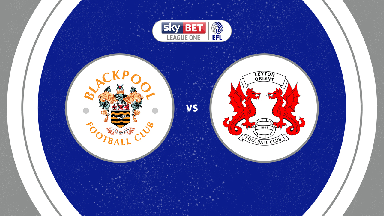 Blackpool vs Leyton Orient poster