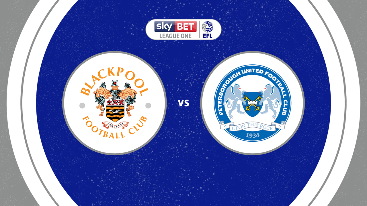 Blackpool vs Peterborough United poster