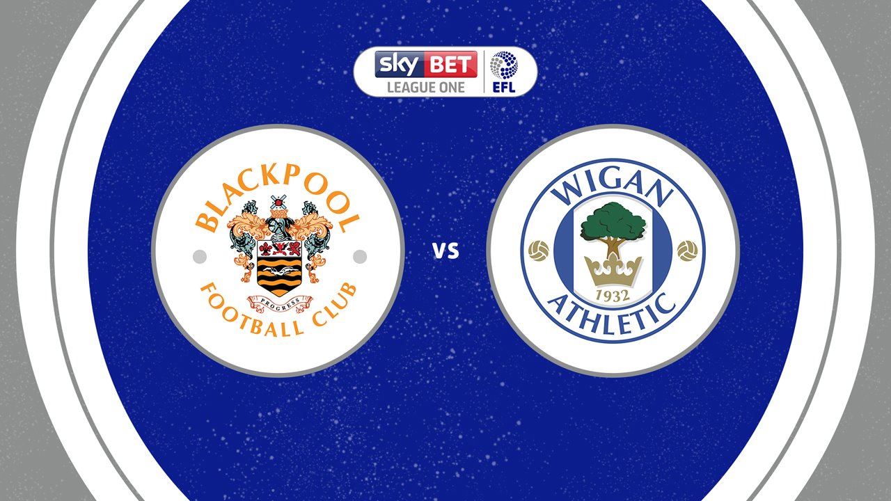 Blackpool vs Wigan Athletic poster