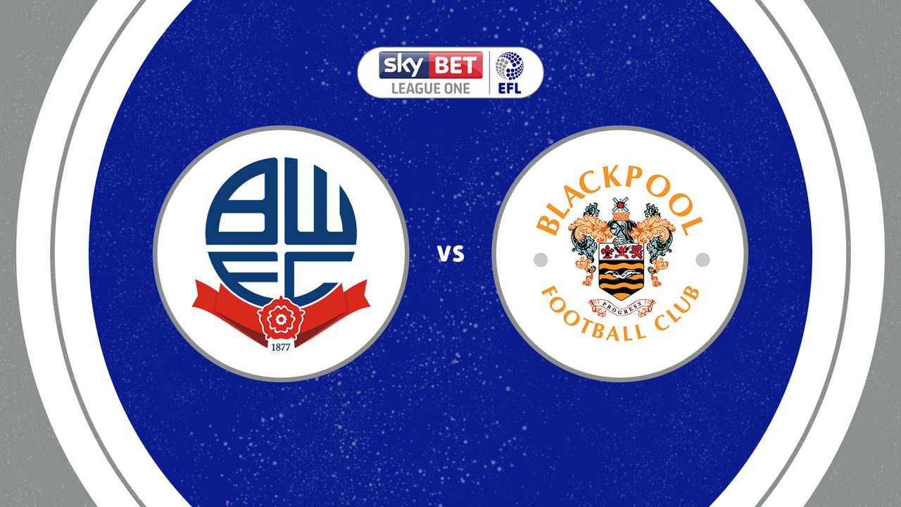 Bolton Wanderers vs Blackpool poster