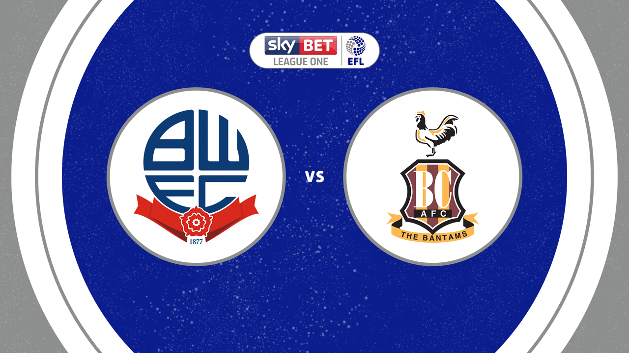 Bolton Wanderers vs Bradford City poster