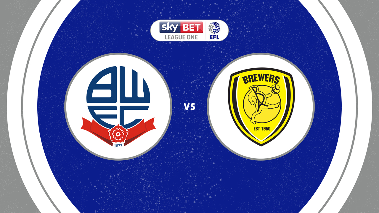 Bolton Wanderers vs Burton Albion poster
