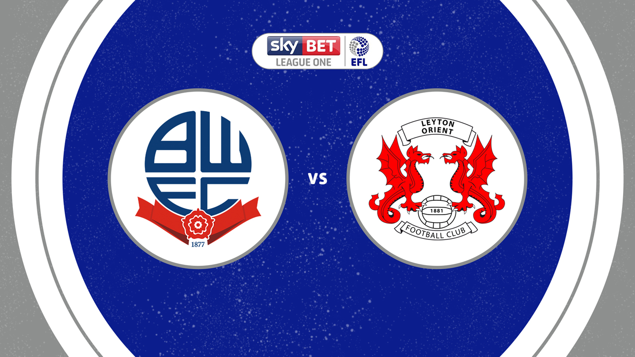 Bolton Wanderers vs Leyton Orient poster