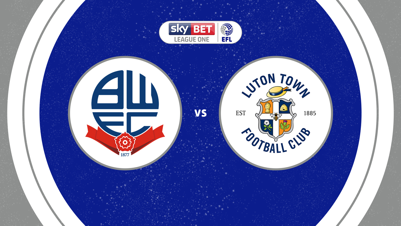 Bolton Wanderers vs Luton Town poster