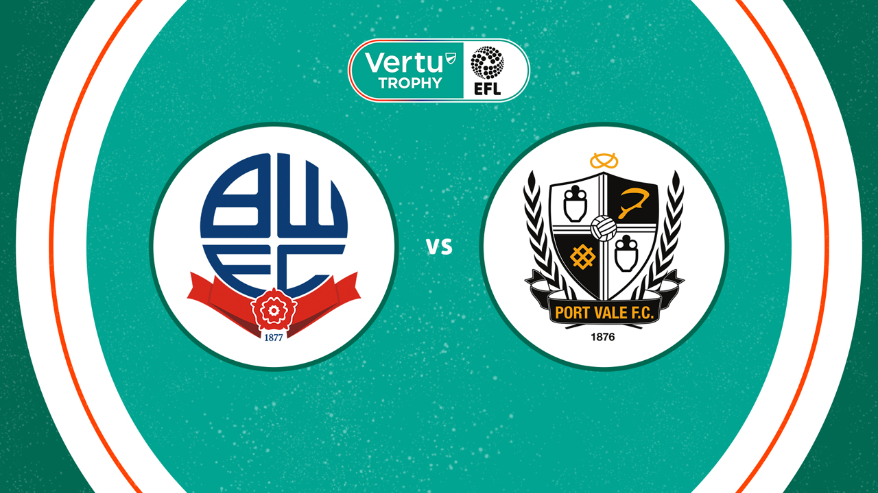 Bolton Wanderers vs Port Vale poster