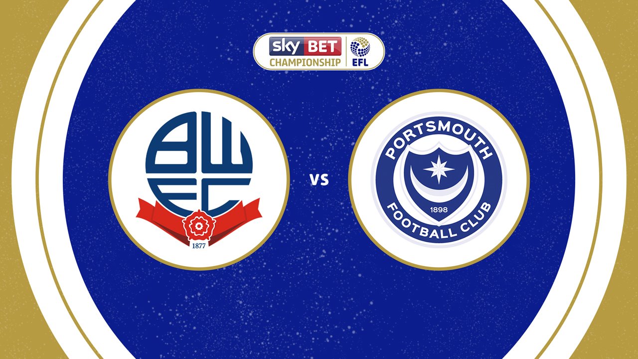 Bolton Wanderers vs Portsmouth poster