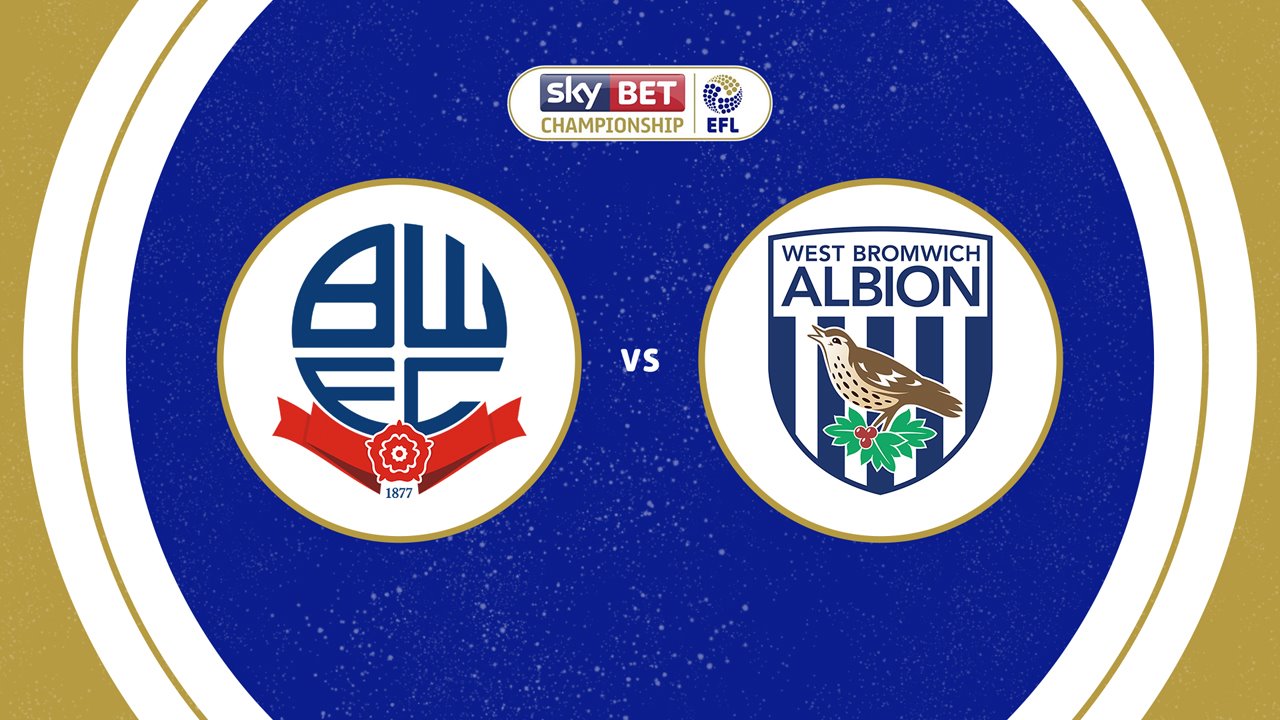 Bolton Wanderers vs West Bromwich Albion poster