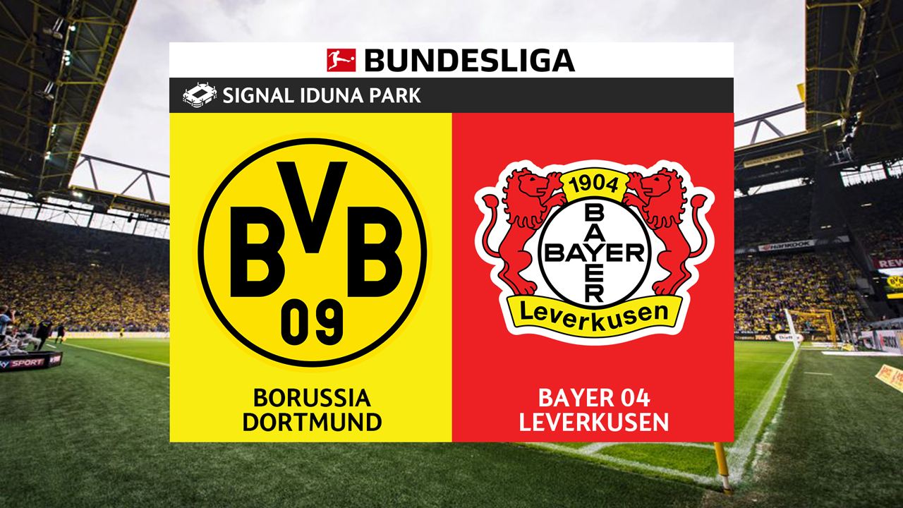 Borussia Dortmund vs Bayer Leverkusen poster